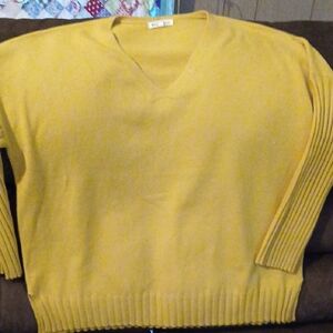Workshop Republic Clothing Yellow V-Neck Sweater